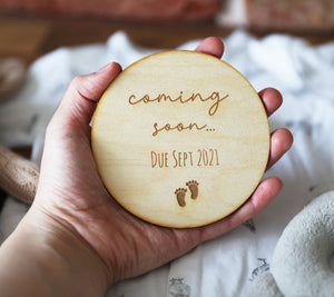 
                  
                    Personalised "Coming Soon" Pregnancy Announcement
                  
                
