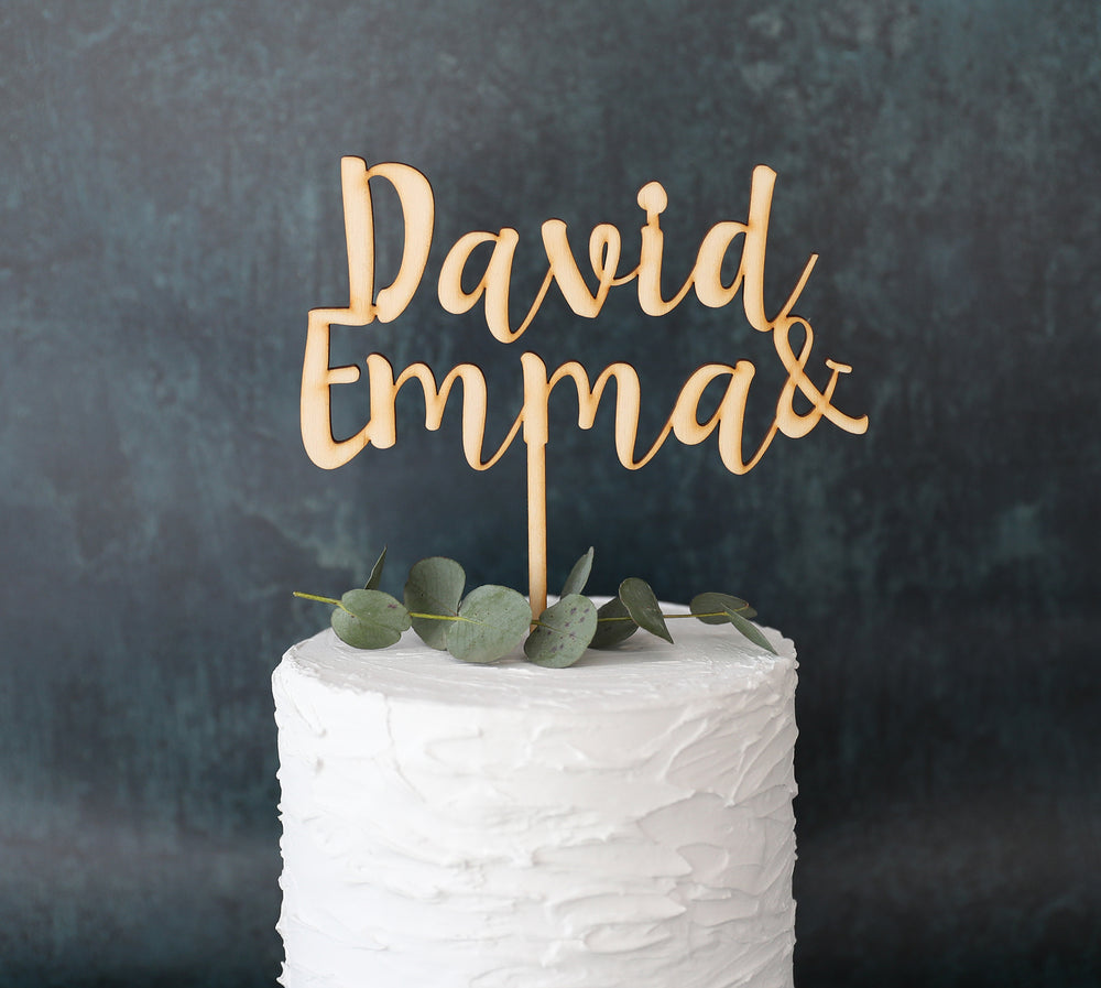 
                  
                    Personalised Names Wedding Cake Topper - Wooden
                  
                