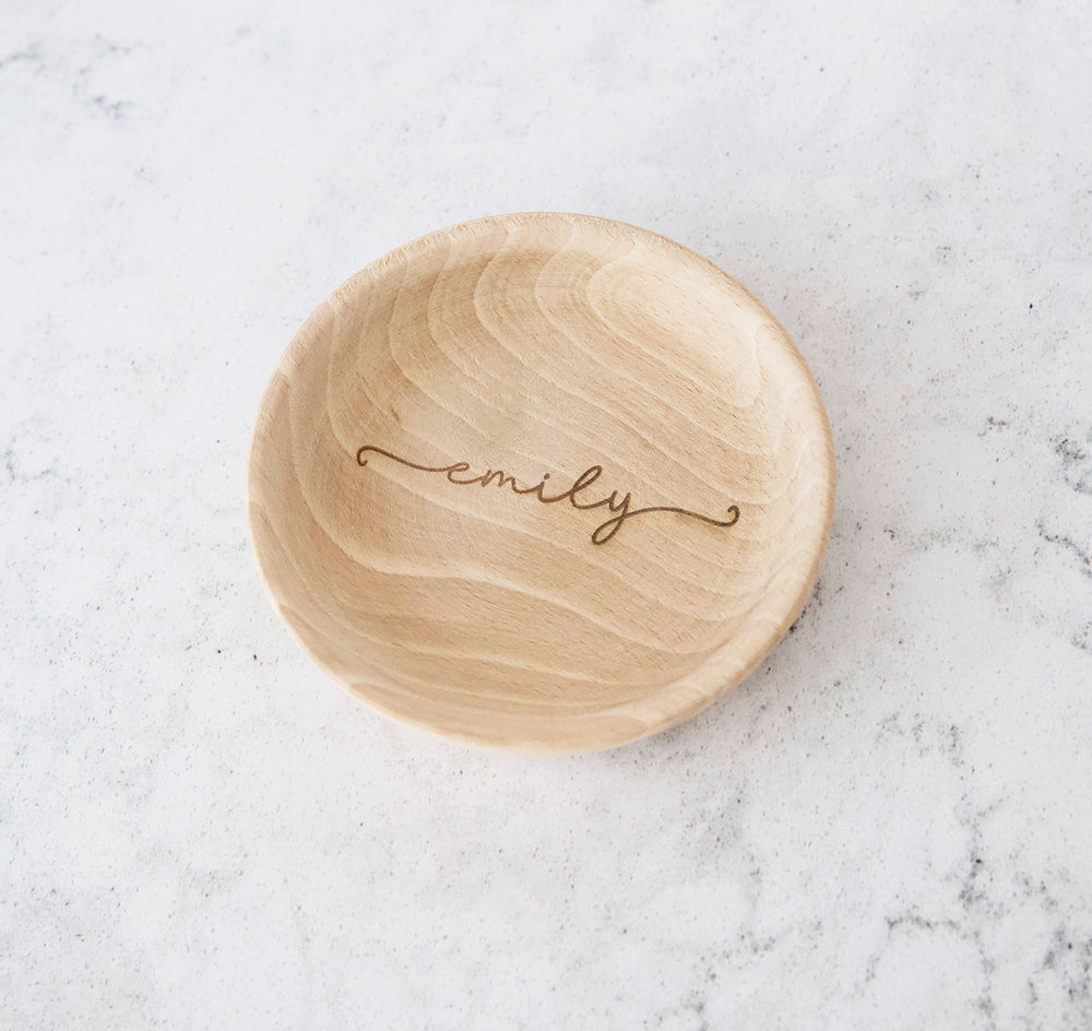 
                  
                    Personalised Small Wooden Trinket Dish
                  
                