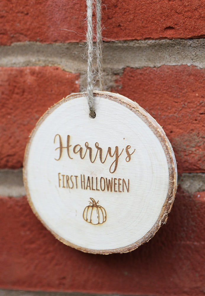 
                  
                    Personalised "First Halloween" Sign - Wooden
                  
                