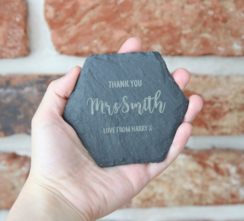 
                  
                    Personalised Teacher Coaster - Slate
                  
                