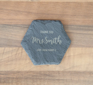 
                  
                    Personalised Teacher Coaster - Slate
                  
                