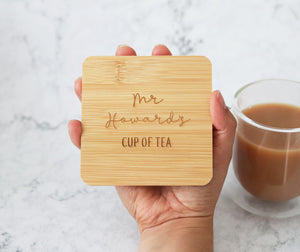 
                  
                    Personalised Bamboo Tea Coaster
                  
                