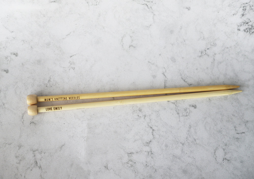 
                  
                    Personalised Bamboo Knitting Needles
                  
                
