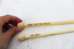 
                  
                    Personalised Bamboo Knitting Needles
                  
                