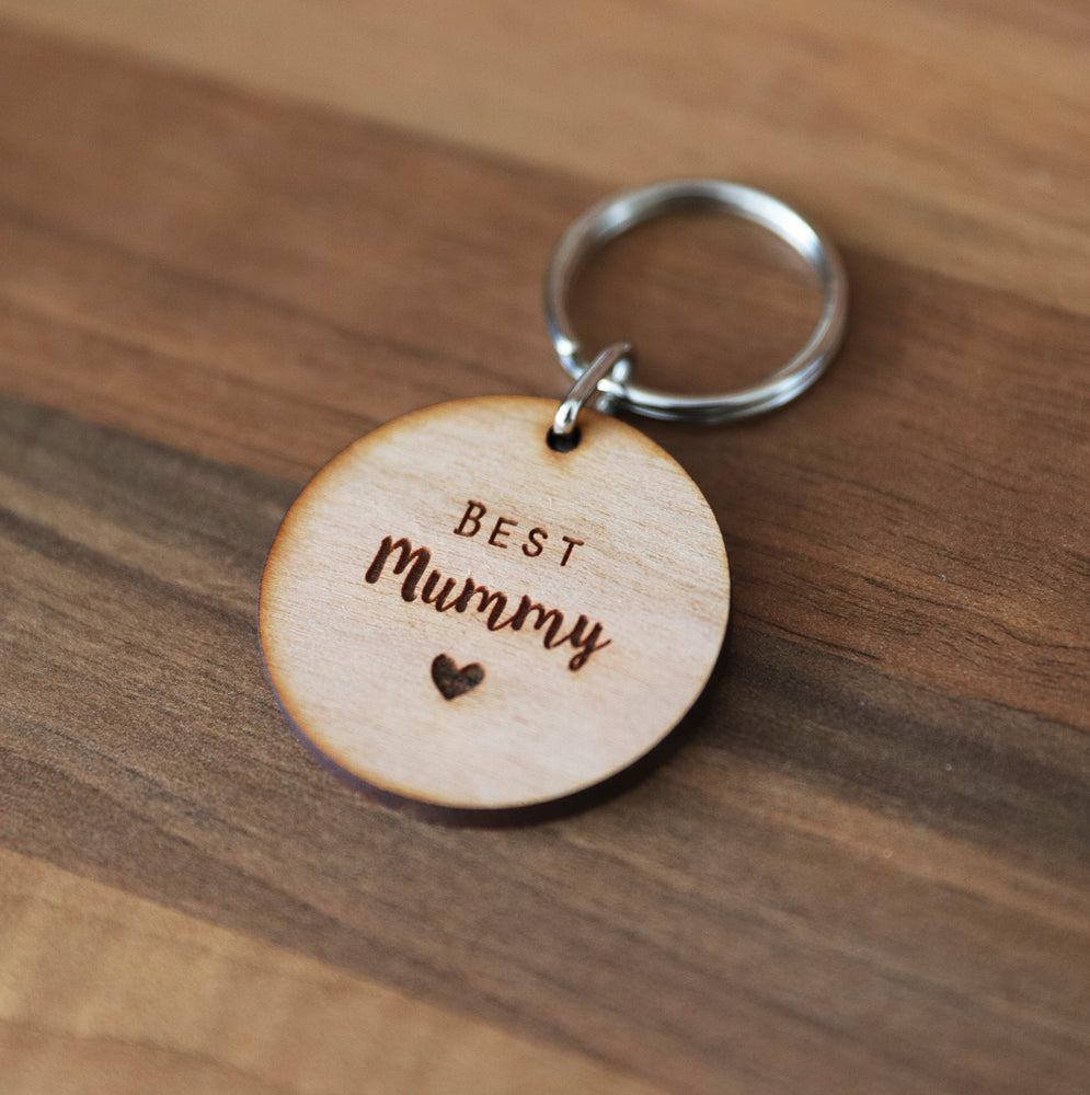 
                  
                    Personalised "Best Mummy" Keyring - Wooden
                  
                