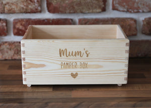 
                  
                    Personalised "Pamper" Crate - Wooden
                  
                