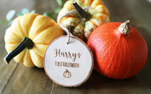 
                  
                    Personalised "First Halloween" Sign - Wooden
                  
                