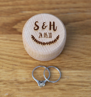 
                  
                    Personalised Wedding Day Ring Box
                  
                