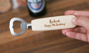 
                  
                    Personalised "18th Birthday" Bottle Opener - Wooden
                  
                