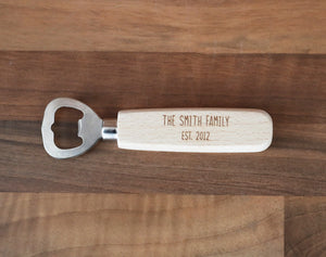 
                  
                    Personalised Family Bottle Opener - Wooden
                  
                