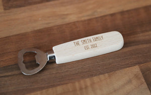 
                  
                    Personalised Family Bottle Opener - Wooden
                  
                