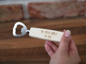 
                  
                    Personalised Family Bottle Opener - Wooden
                  
                