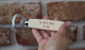 
                  
                    Personalised Family Bottle Opener - Wooden
                  
                