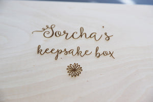 
                  
                    Personalised Flower Keepsake Box
                  
                