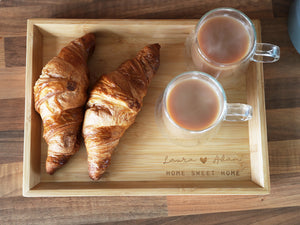 
                  
                    Personalised "Home Sweet Home" Tray - Wooden
                  
                