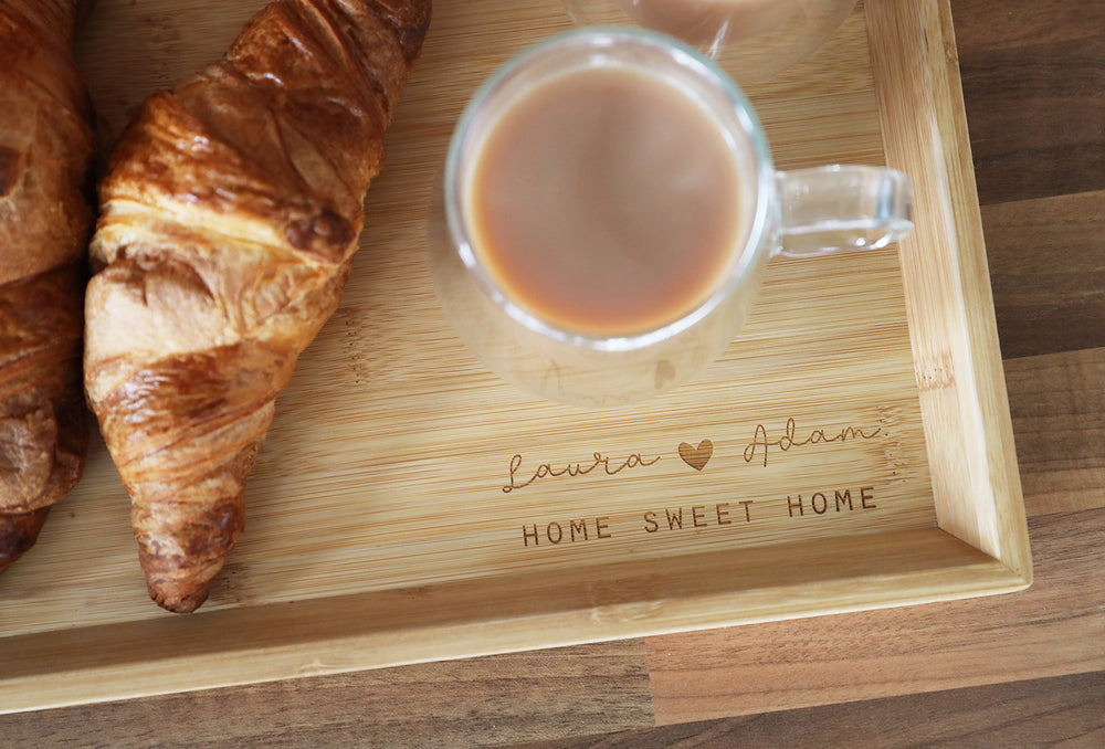 
                  
                    Personalised "Home Sweet Home" Tray - Wooden
                  
                