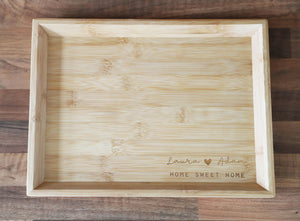 
                  
                    Personalised "Home Sweet Home" Tray - Wooden
                  
                