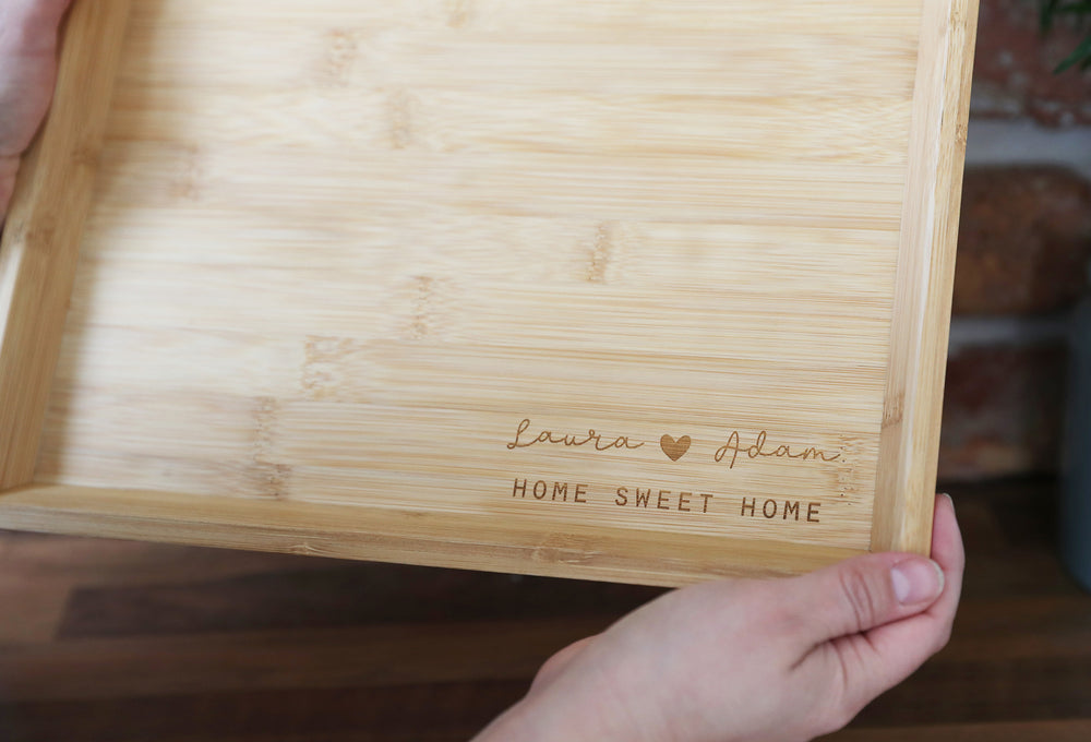 
                  
                    Personalised "Home Sweet Home" Tray - Wooden
                  
                