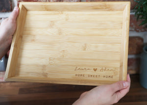 
                  
                    Personalised "Home Sweet Home" Tray - Wooden
                  
                