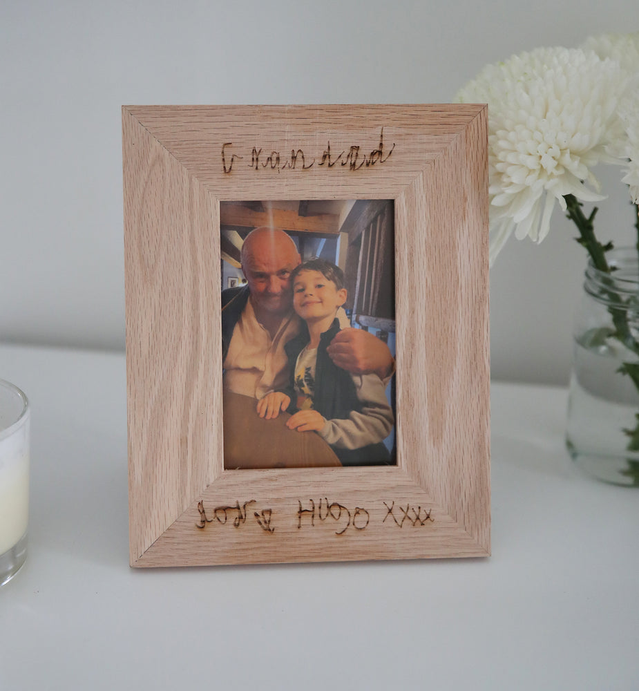 Personalised Handwriting Photo Frame – The Willow Workshop UK