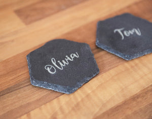 
                  
                    Personalised Pair of Coasters - Slate
                  
                