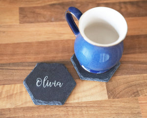 
                  
                    Personalised Pair of Coasters - Slate
                  
                