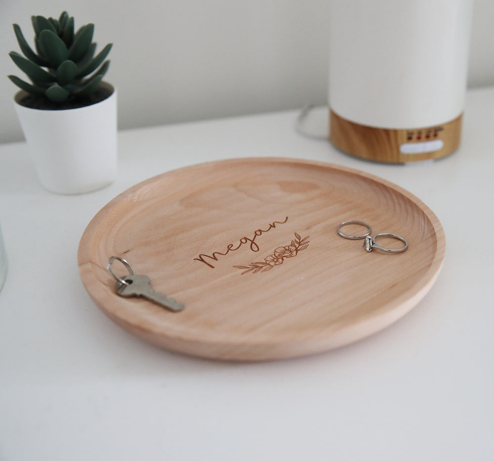 
                  
                    Personalised Wooden Trinket Tray
                  
                