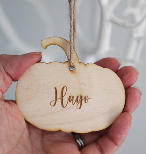 
                  
                    Personalised Wooden Hanging Pumpkin
                  
                