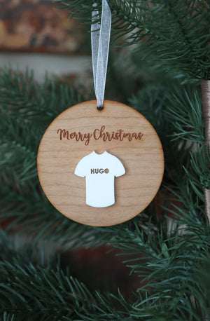 
                  
                    Personalised Football Christmas Decoration
                  
                